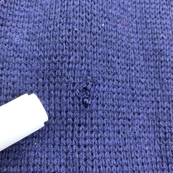 Beconta Vintage Virgin Wool Knit Sweater Blue XL - Picture 11 of 12